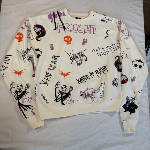 Disney Nightmare before Christmas Womens sweatshirt. Size XS. Fright night - Picture 5 of 6